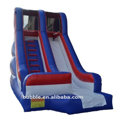 Salto deslizamento de água inflável para festa pequeno comercial deslizamento seco combo castelo de salto