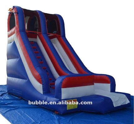 Salto deslizamento de água inflável para festa pequeno comercial deslizamento seco combo castelo de salto