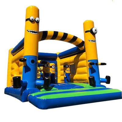 CE/EN71/EN14960 Certificado Combo de Trampolim Inflavel de Castelo com tema de desenho animado comercial