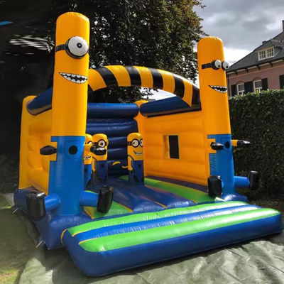 CE/EN71/EN14960 Certificado Combo de Trampolim Inflavel de Castelo com tema de desenho animado comercial