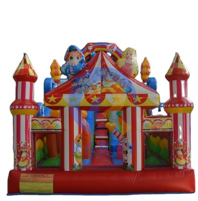 6 * 4m tamanho adulto salto inflável para diversão e entretenimento com tema de circo