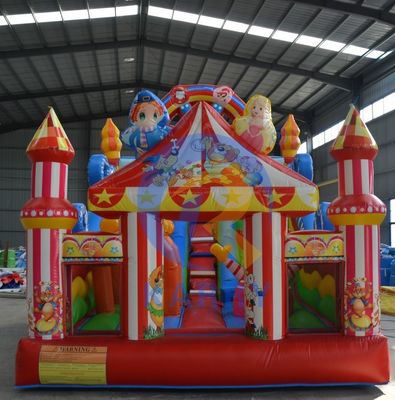 6 * 4m tamanho adulto salto inflável para diversão e entretenimento com tema de circo