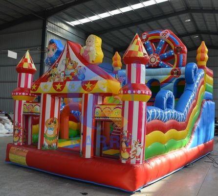 6 * 4m tamanho adulto salto inflável para diversão e entretenimento com tema de circo