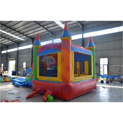 Certificado CE Crianças Casa de salto inflável comercial com escorrega e piscina