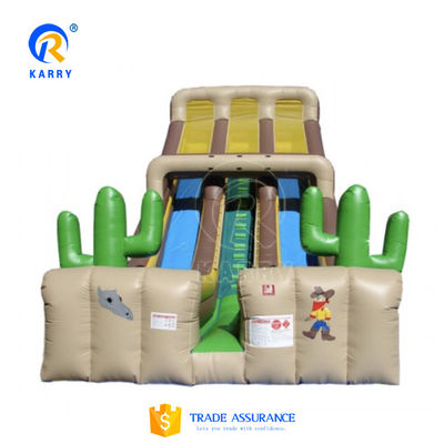 Deslizamento de água de ar de PVC personalizado para diversão infantil e adulta em grande parque inflável comercial