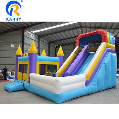 Clássico Jumpper inflável castelo Slide Combo com piscina Impressão digital