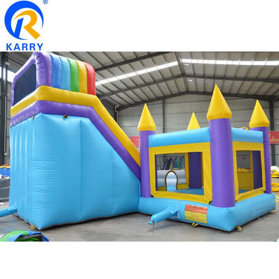 Clássico Jumpper inflável castelo Slide Combo com piscina Impressão digital