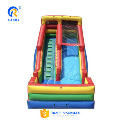 Tamanho personalizado Slide de salto inflável Slide de ar seco e de água para aventuras ao ar livre