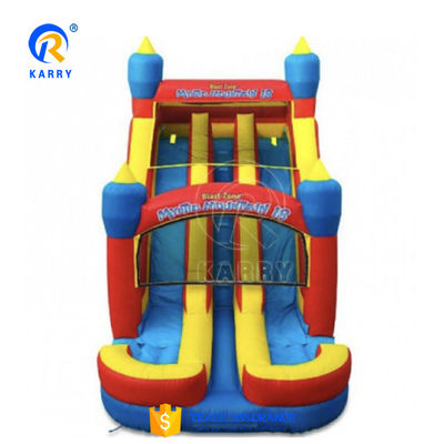 Tamanho personalizado Slide de salto inflável Slide de ar seco e de água para aventuras ao ar livre