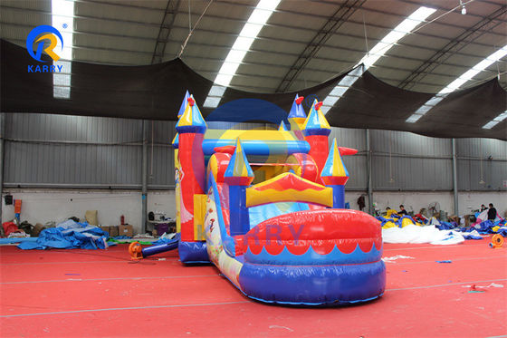 PVC inflável casa de salto deslizamento de água combo para festa princesa unisex jardim de diversão