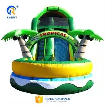 Grande Salto de água inflável para adultos com piscina de tamanho personalizado e impressão digital