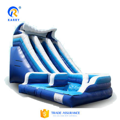 Grande Salto de água inflável para adultos com piscina de tamanho personalizado e impressão digital
