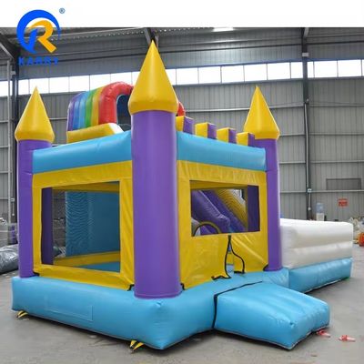 Grande escorrega de água inflável com piscina para crianças popular castelo de saltos e sopro unisex