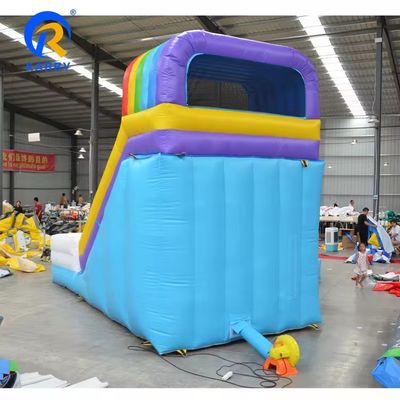 Grande escorrega de água inflável com piscina para crianças popular castelo de saltos e sopro unisex