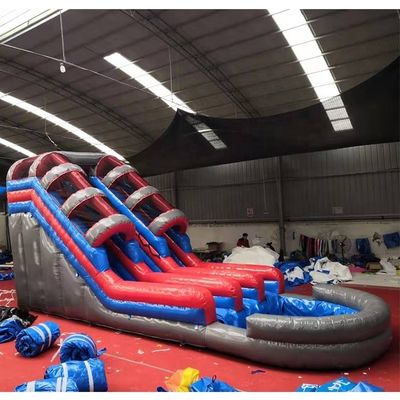 Deslizador de água inflável de qualidade comercial para crianças Deslizador de ar exterior de cor personalizada