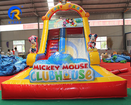CH PVC Materiais Slide de água inflável Slide de casa de salto Capacidade máxima 100-500kg Parque