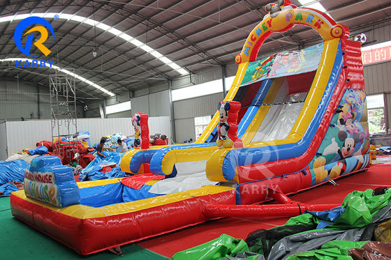 CH PVC Materiais Slide de água inflável Slide de casa de salto Capacidade máxima 100-500kg Parque
