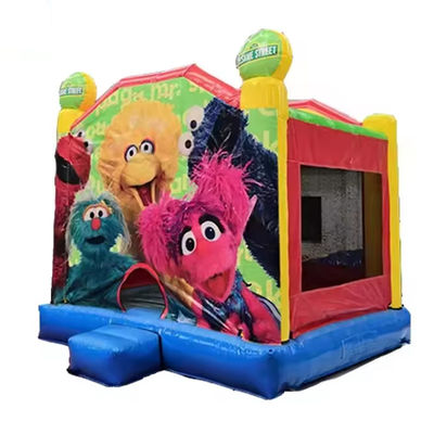 Parque de Jogos Inflável 13x13 Sesame Street Castelo de saltos para diversão infantil