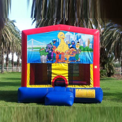 Parque de Jogos Inflável 13x13 Sesame Street Castelo de saltos para diversão infantil