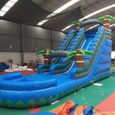 Slide Unisex Bouncy House Slide Inflável Jumping Air Bouncer Slide para piscina 5-10 Passageiros