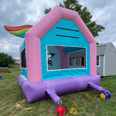 Tamanho personalizado PORTABLE Casa Jardim Castelo de salto para jogos internos e externos