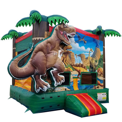 Blower de ar incluído Pop Dinossauro Terra inflável trampolins para crianças e adultos