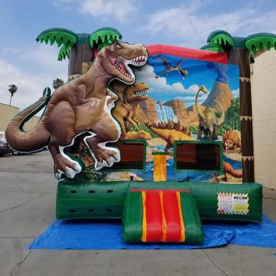 Blower de ar incluído Pop Dinossauro Terra inflável trampolins para crianças e adultos