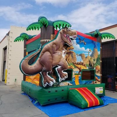 Blower de ar incluído Pop Dinossauro Terra inflável trampolins para crianças e adultos