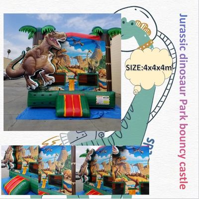 Blower de ar incluído Pop Dinossauro Terra inflável trampolins para crianças e adultos