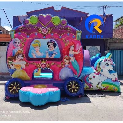 Pequeno Castelo Salto com Tema Sereia Faixa Etária 14 Anos de Material de PVC