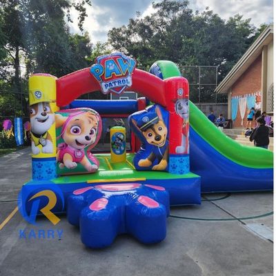 Expedição expressa Slide inflável Combo Bouncer Cartoon Inflável Combo Castelo Para Crianças