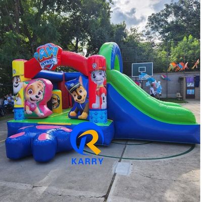 Expedição expressa Slide inflável Combo Bouncer Cartoon Inflável Combo Castelo Para Crianças