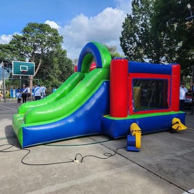 Expedição expressa Slide inflável Combo Bouncer Cartoon Inflável Combo Castelo Para Crianças