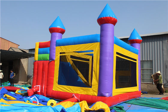 Parque ao ar livre Unisex comercial colorido Tetris saltar inflável casa de salto para crianças