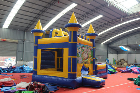 Parque ao ar livre Unisex comercial colorido Tetris saltar inflável casa de salto para crianças