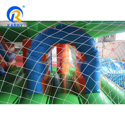 Slide de salto e pontuação PVC inflável casa de segurança combinado para entusiastas de futebol unisex