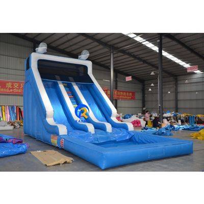 Capacidade máxima 100-500 kg Slide de água inflável comercial de duplo uso para crianças adultas