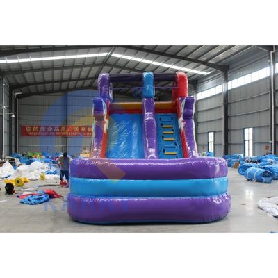 OEM aceito Mini Unicorn PVC deslizamento de água inflável com piscina e balanço de escalada