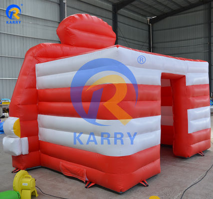 Festa de piquenique para crianças e adultos em ambientes internos e externos Casa de salto inflável com kits de reparo Vermelho