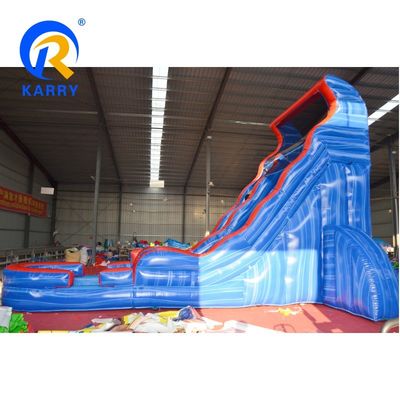 CE EN14960 Certificado Slide de ar de base larga Bouncer de água Slide de água inflável para adultos