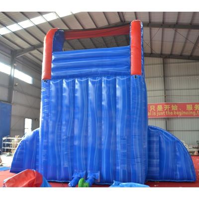CE EN14960 Certificado Slide de ar de base larga Bouncer de água Slide de água inflável para adultos