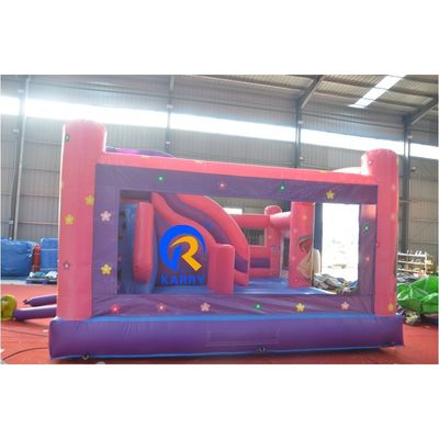 Portátil Princesa Castelo Bounce House inflável Bouncer Slide Combo para Crianças