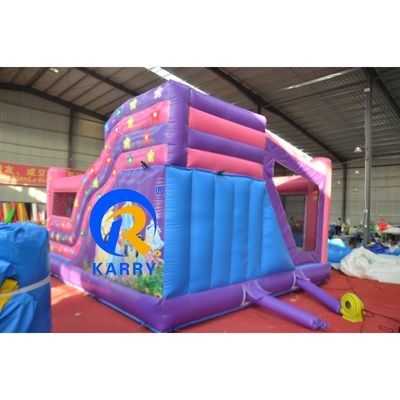 Portátil Princesa Castelo Bounce House inflável Bouncer Slide Combo para Crianças