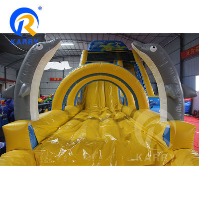 Promoções de eventos comerciais Grandes toboganes infláveis com capacidade máxima de 100-500 kg