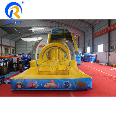 Promoções de eventos comerciais Grandes toboganes infláveis com capacidade máxima de 100-500 kg