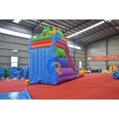 16' Blocos de construção húmido/seco Slide de água inflável Casa de salto Combinação para brincar em família