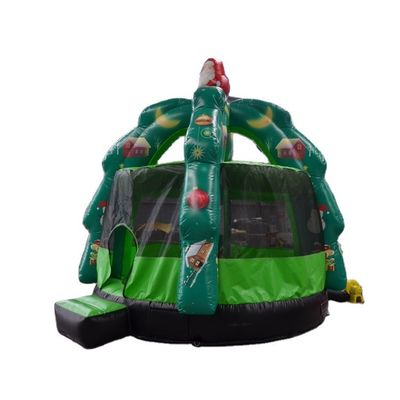 Árvore de Natal verde Unisex personalizada Trampolim inflável do castelo com termos de pagamento T/T