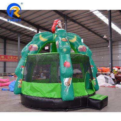 Árvore de Natal verde Unisex personalizada Trampolim inflável do castelo com termos de pagamento T/T