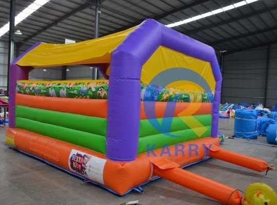 Termos de pagamento T/T Casa de salto inflável ao ar livre com escorregas duplas e material de PVC