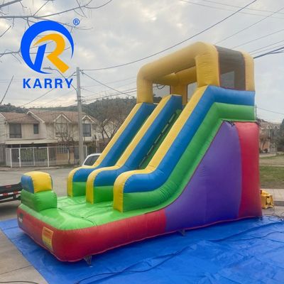 Capacidade máxima 100-500 kg Slide inflável pequeno Castelo de segurança para aluguel de festas infantis